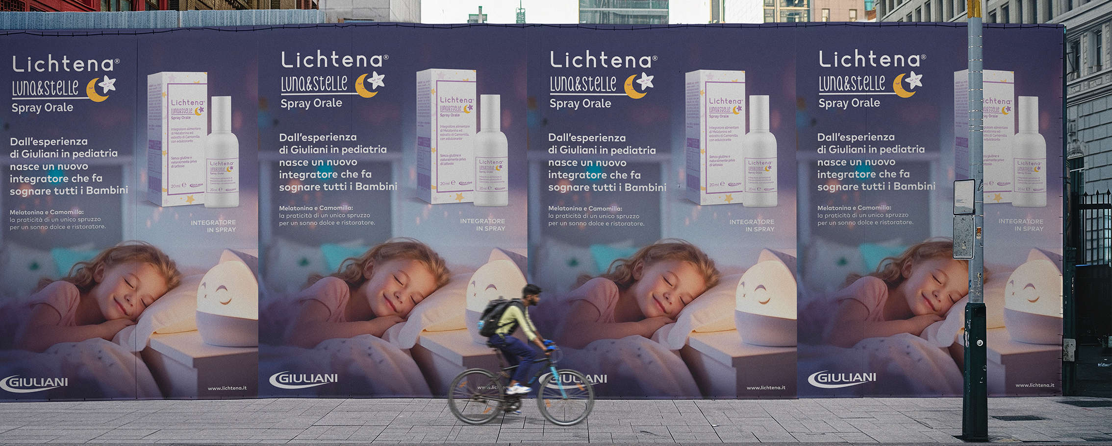 Giulia, giovane attrice, recita per lo spot web di Luna & Stelle